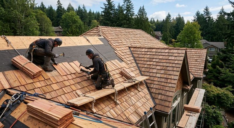 Cedar Roof Installation