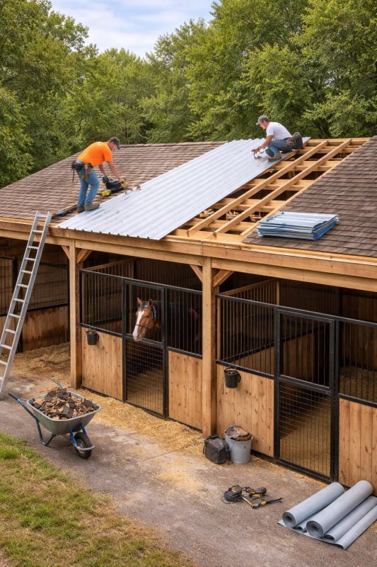 Sheet Roofing Installation